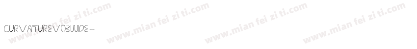 Curvature v03 Wide字体转换